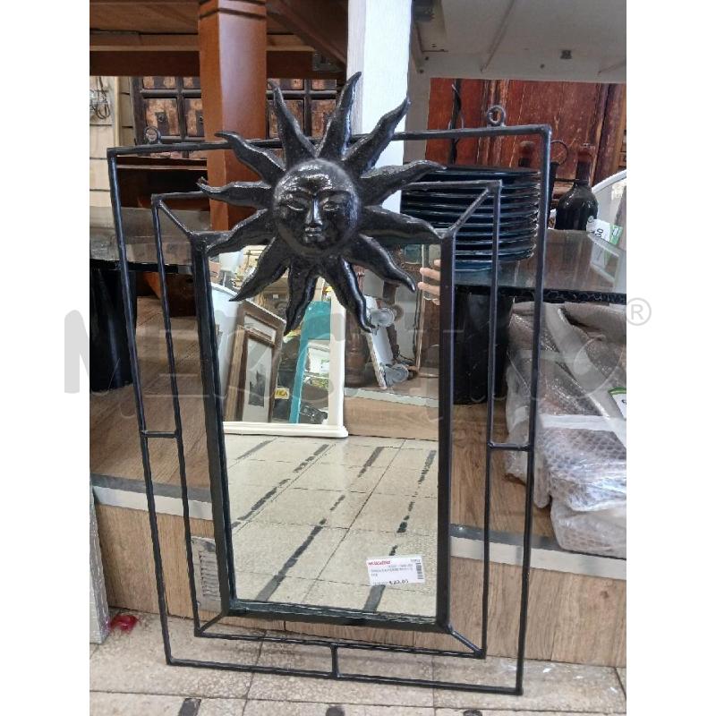 SPECCHIO FERRO NERO SOLE | Mercatino dell'Usato Roma garbatella 1