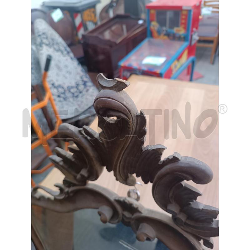 SPECCHIO INTAGLIATO LEGNO  | Mercatino dell'Usato Roma garbatella 4