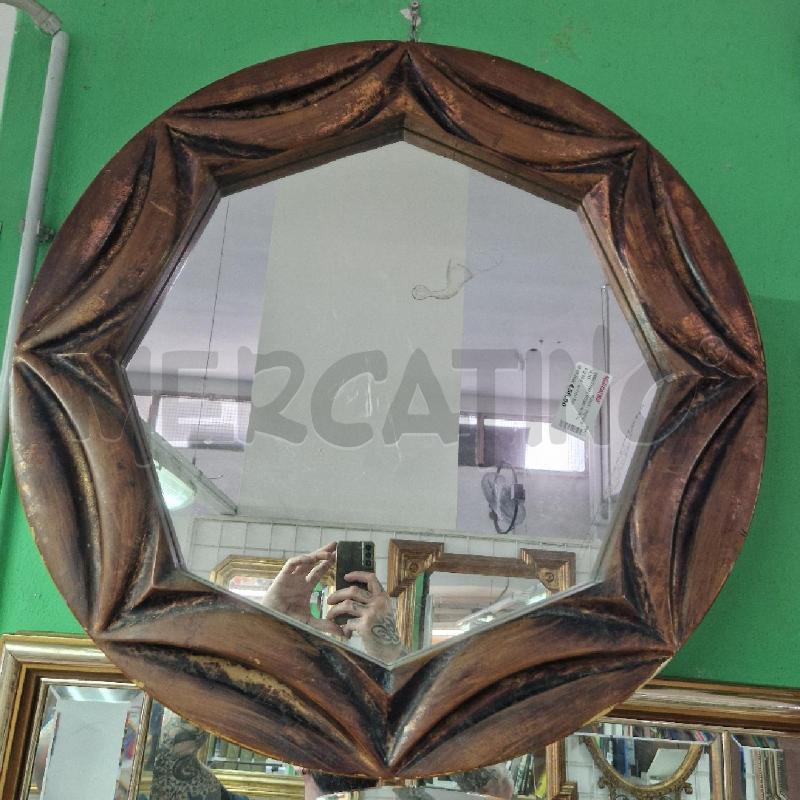 SPECCHIO LEGNO INTAGLIATO  | Mercatino dell'Usato Roma garbatella 1