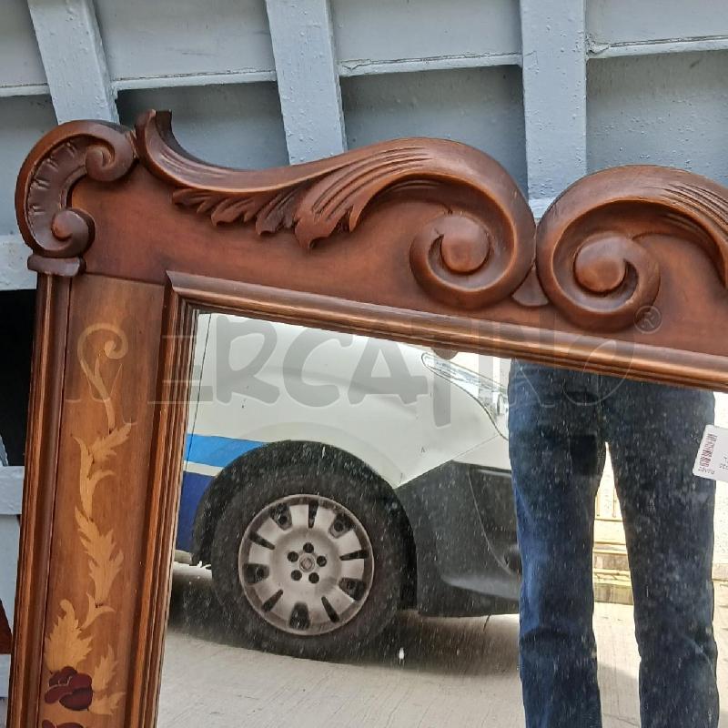 SPECCHIO LEGNO INT FLOREALI CHIARI | Mercatino dell'Usato Roma garbatella 2
