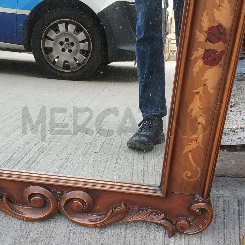 SPECCHIO LEGNO INT FLOREALI CHIARI | Mercatino dell'Usato Roma garbatella 3