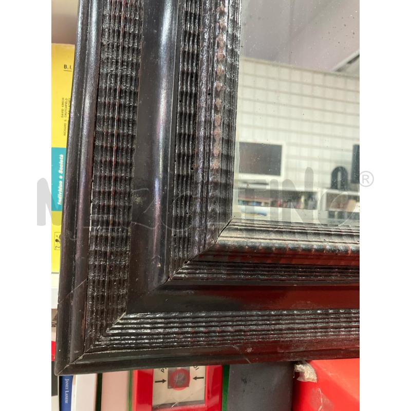 SPECCHIO MOLATO CORNICE SCURA  | Mercatino dell'Usato Roma garbatella 2