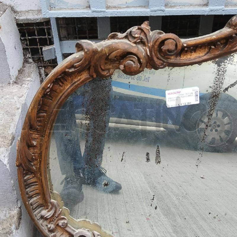 SPECCHIO MOSSO CORNICE DORATA | Mercatino dell'Usato Roma garbatella 4