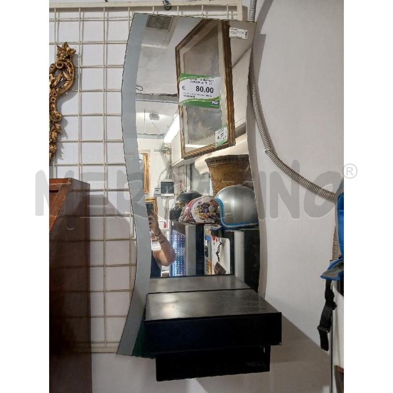 SPECCHIO MOSSO + CONSOLLE PELLE  | Mercatino dell'Usato Roma garbatella 1