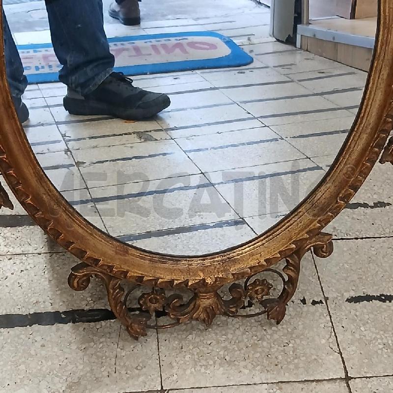 SPECCHIO OVALE INTAGLIATO  | Mercatino dell'Usato Roma garbatella 3