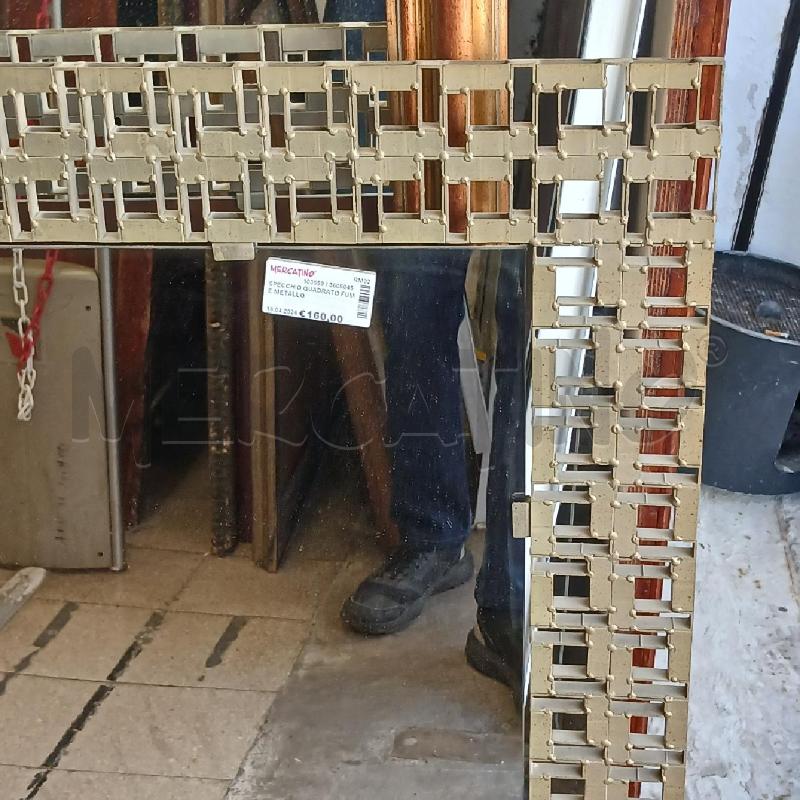 SPECCHIO QUADRATO FUME METALLO  | Mercatino dell'Usato Roma garbatella 2