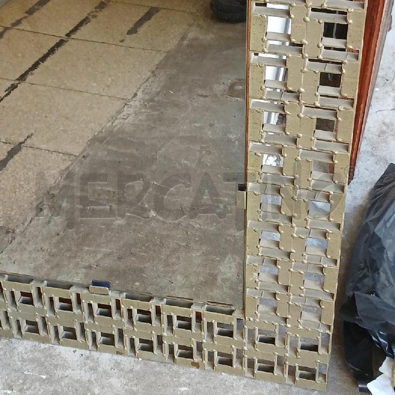 SPECCHIO QUADRATO FUME METALLO  | Mercatino dell'Usato Roma garbatella 3
