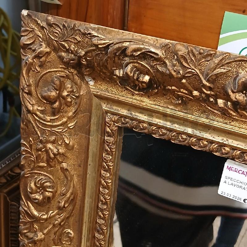 SPECCHIO RETT.C/DORATA LAVORATA | Mercatino dell'Usato Roma garbatella 3