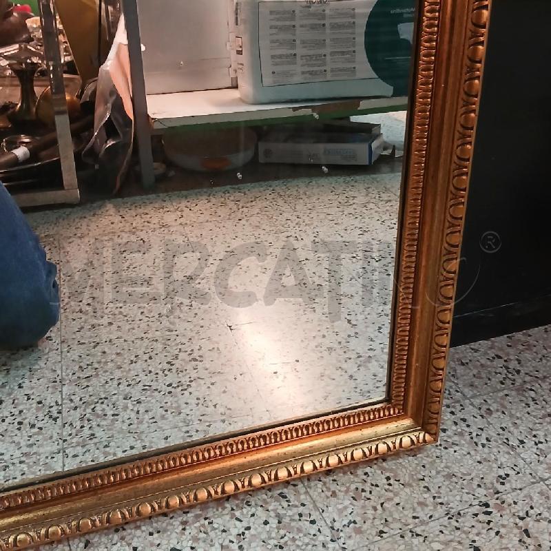 SPECCHIO RETTANGOLARE DORATO CRONCILE LAVORATA. | Mercatino dell'Usato Roma garbatella 3