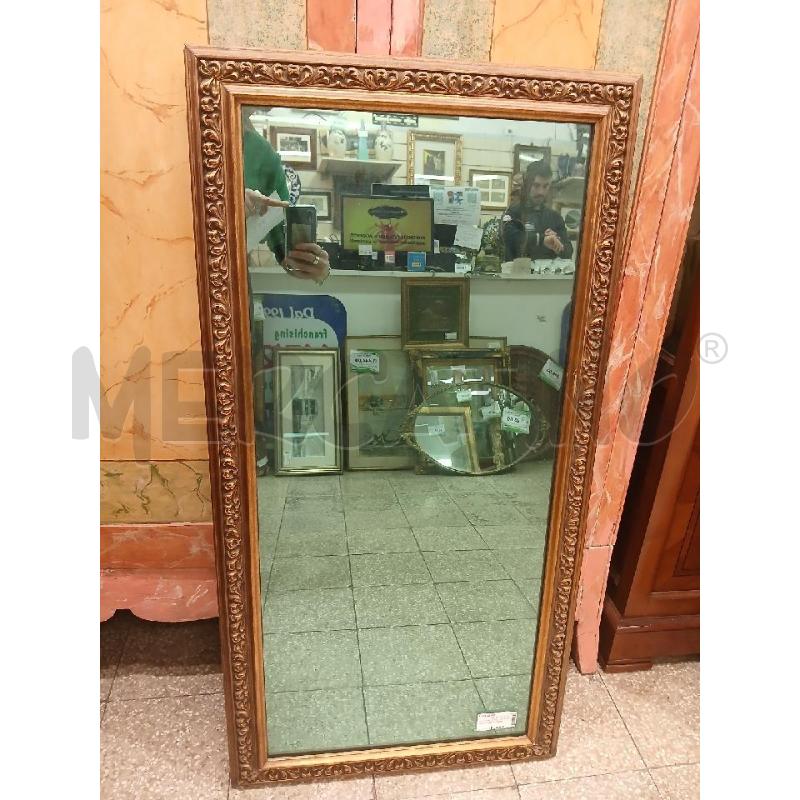 SPECCHIO STRETTO RETTANGOLARE VETRO BLU | Mercatino dell'Usato Roma garbatella 1