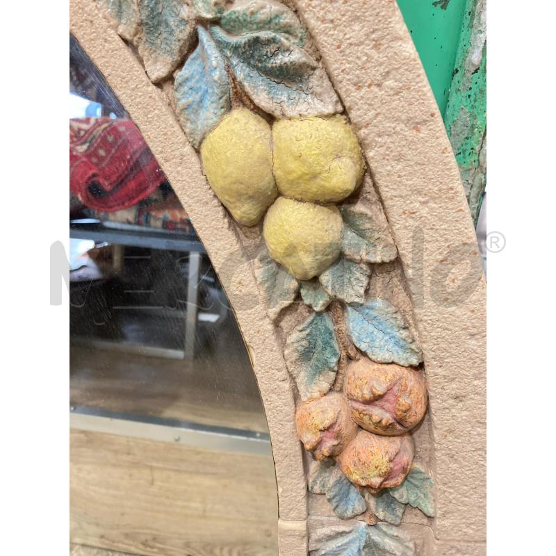 SPECCHIO TONDO CORNICE FRUTTA | Mercatino dell'Usato Roma garbatella 2