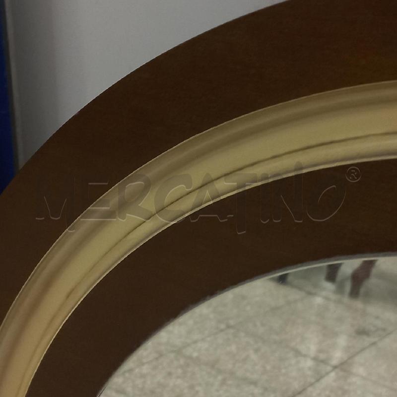 SPECCHIO TONDO CORNICE LEGNO  | Mercatino dell'Usato Roma garbatella 2