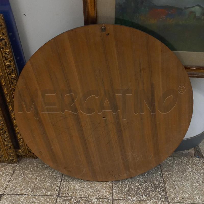 SPECCHIO TONDO CORNICE LEGNO  | Mercatino dell'Usato Roma garbatella 3