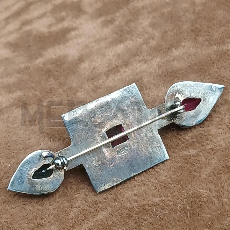 SPILLA ARG DET PIETRA ROSA BLU E VIOLA | Mercatino dell'Usato Roma garbatella 3