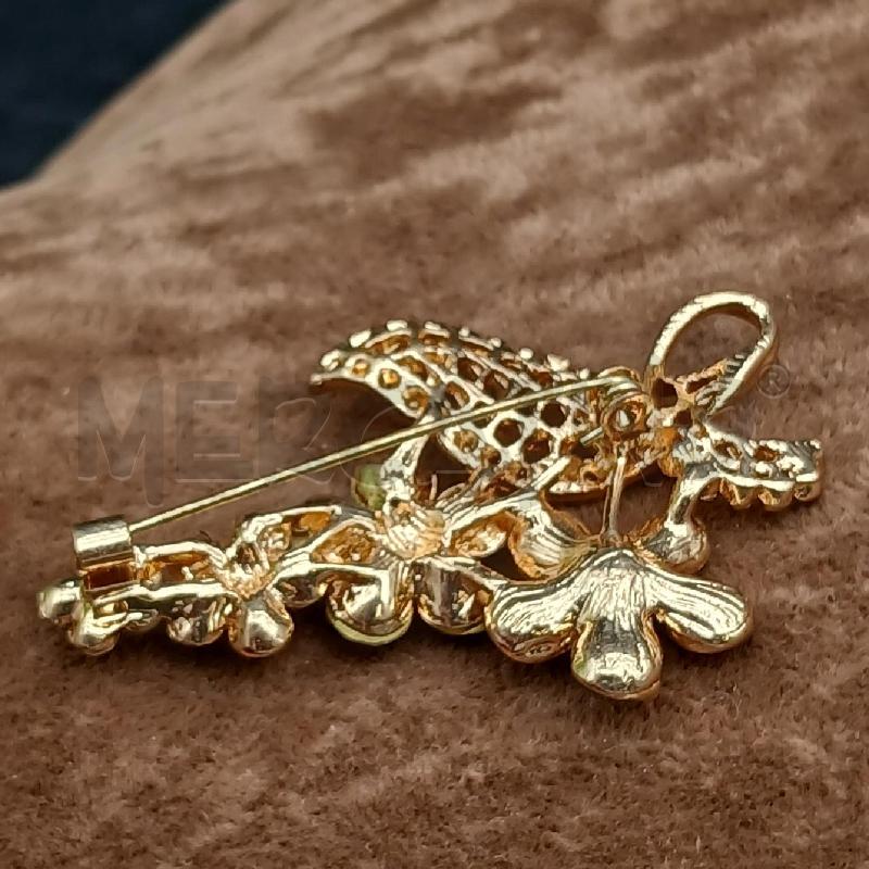 SPILLA FIORE STRASS BIANCO  | Mercatino dell'Usato Roma garbatella 3
