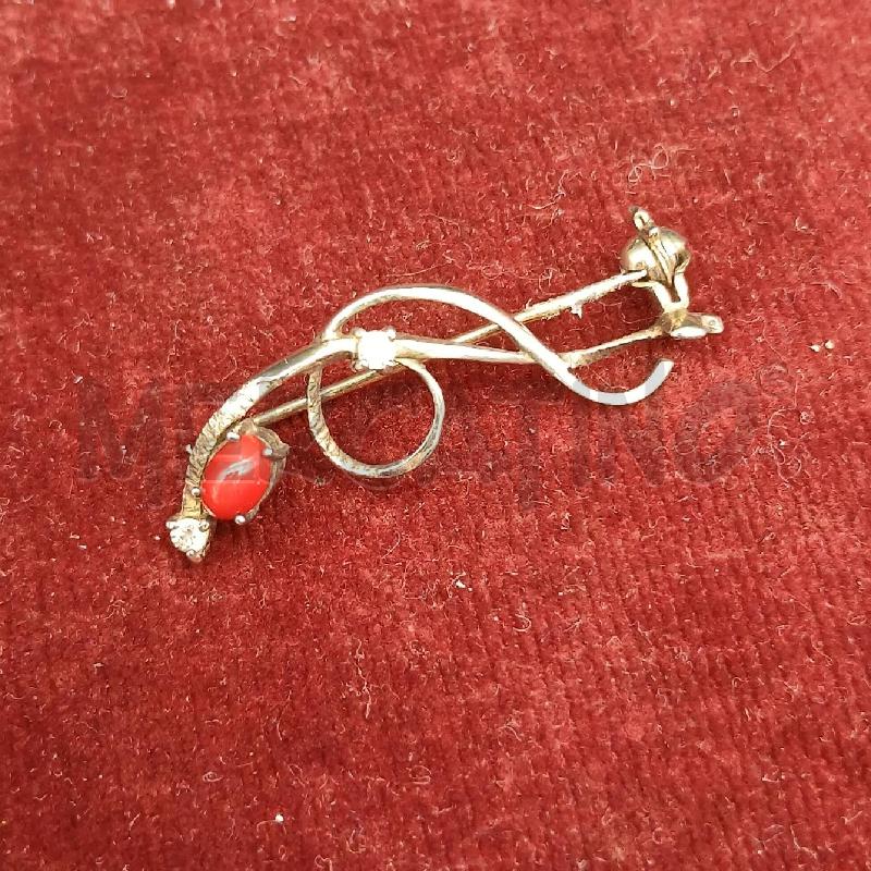 SPILLA STRASS PIETRA ROSSO | Mercatino dell'Usato Roma garbatella 1