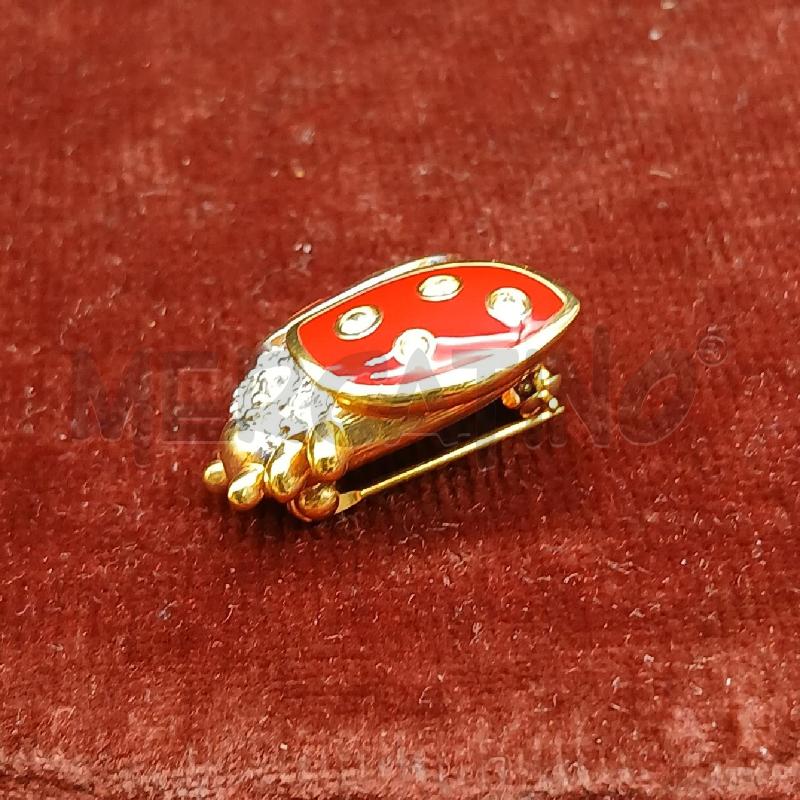 SPILLA SWAROVSKI COCCINELLA  | Mercatino dell'Usato Roma garbatella 3