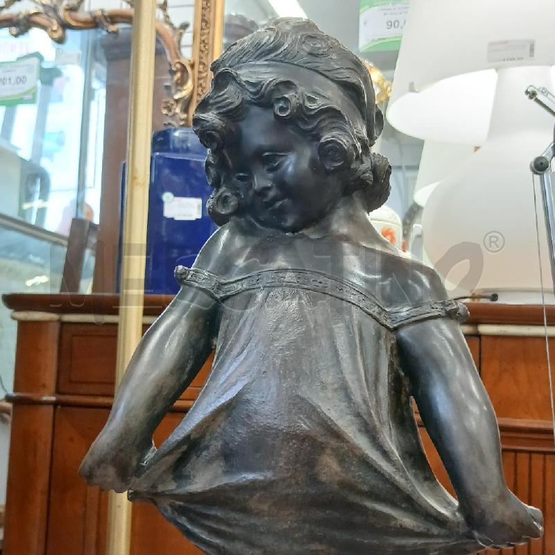 STATUA BIMBA BRONZO A FIRMA MOREAU | Mercatino dell'Usato Roma garbatella 2