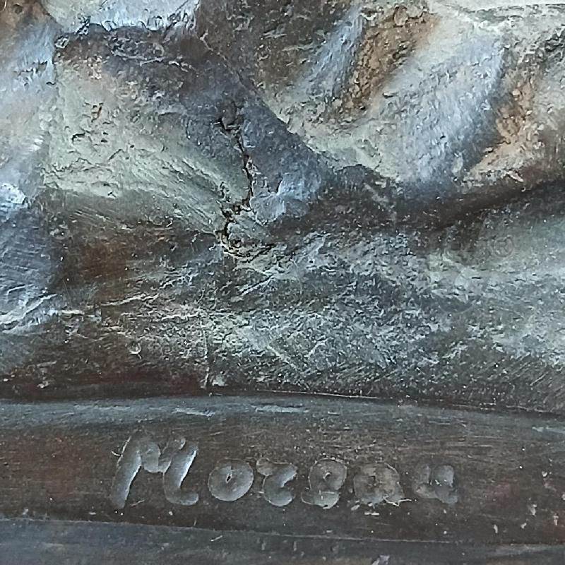 STATUA BIMBA BRONZO A FIRMA MOREAU | Mercatino dell'Usato Roma garbatella 3