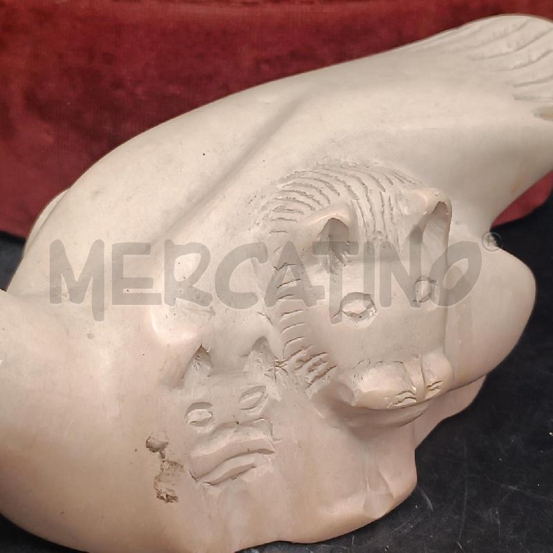 STATUETTA PIETRA COLOMBA E ANIMALI | Mercatino dell'Usato Roma garbatella 2