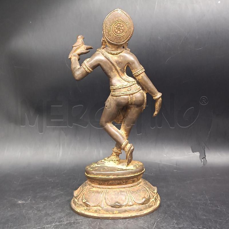 STATUINA ORIENTALE BRONZO | Mercatino dell'Usato Roma garbatella 3