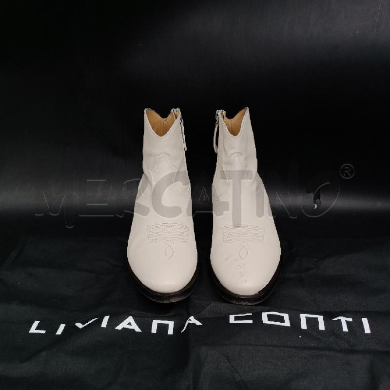 STIVALETTI D LIVIANA CONTI BIANCO  | Mercatino dell'Usato Roma garbatella 1