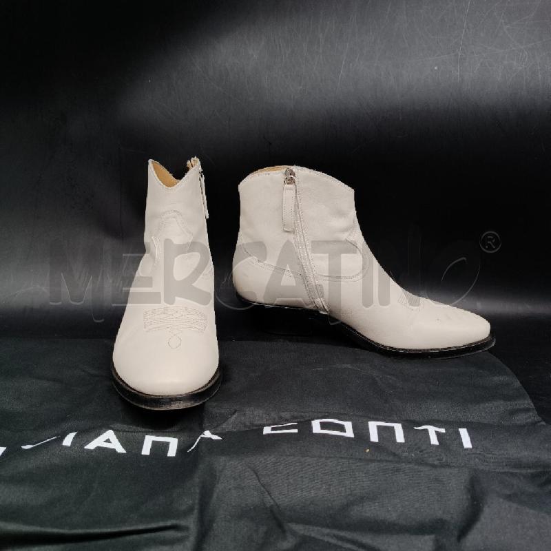 STIVALETTI D LIVIANA CONTI BIANCO  | Mercatino dell'Usato Roma garbatella 2