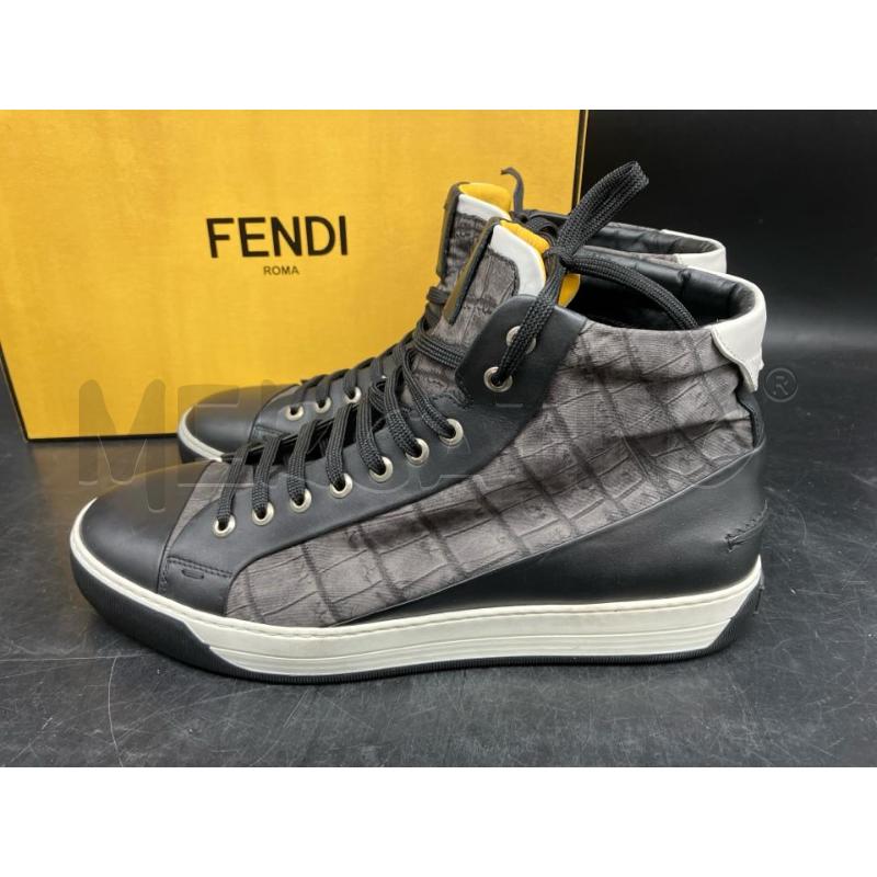 STIVALETTI U FENDI NERO E GRIGIO  | Mercatino dell'Usato Roma garbatella 3