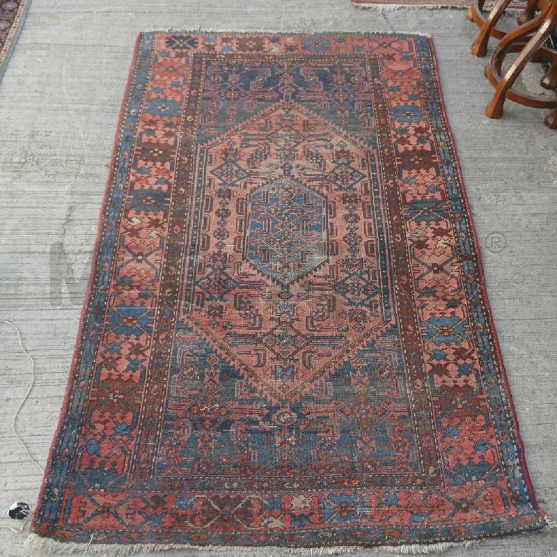 TAPPETO ANTICO ROSSO BLU DA RIVEDERE | Mercatino dell'Usato Roma garbatella 1