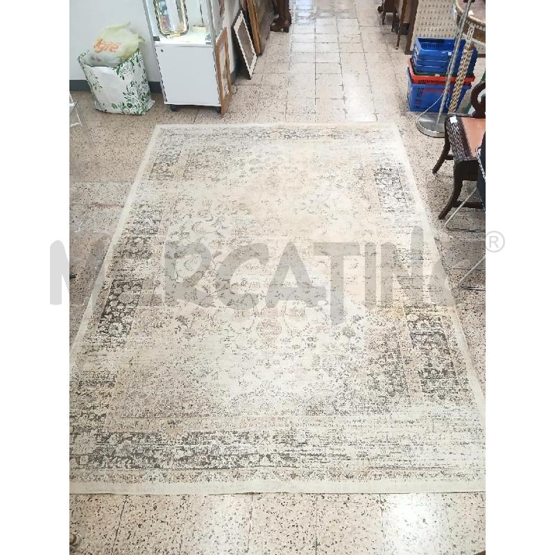 TAPPETO BEIGE FIORI | Mercatino dell'Usato Roma garbatella 1