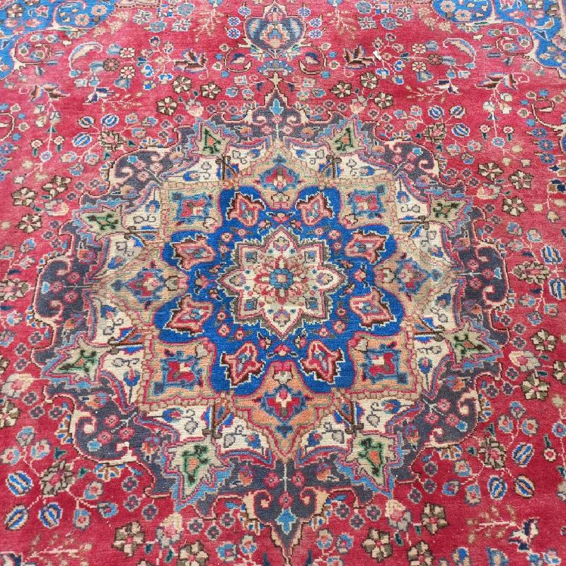 TAPPETO BLU DISEGNI ROSA DA RIVEDERE 2.5 X 3.5  | Mercatino dell'Usato Roma garbatella 3