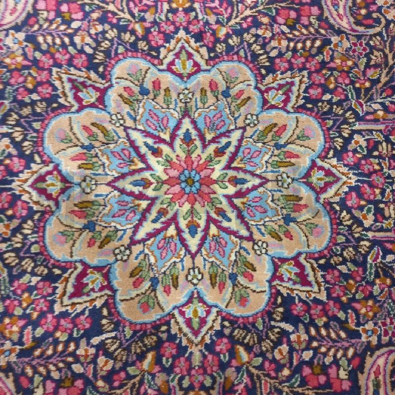 TAPPETO FIORI BLU  | Mercatino dell'Usato Roma garbatella 2