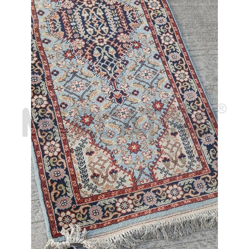 TAPPETO GUIDA BLU BEIGE DISEGNI BLU  | Mercatino dell'Usato Roma garbatella 2