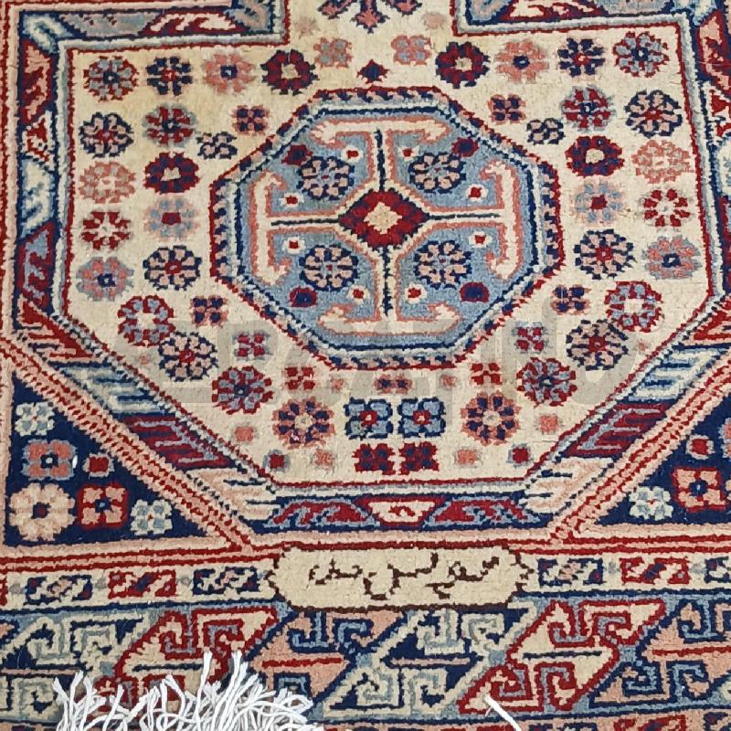 TAPPETO GUIDA FLOREALE BLU BEIGE | Mercatino dell'Usato Roma garbatella 2