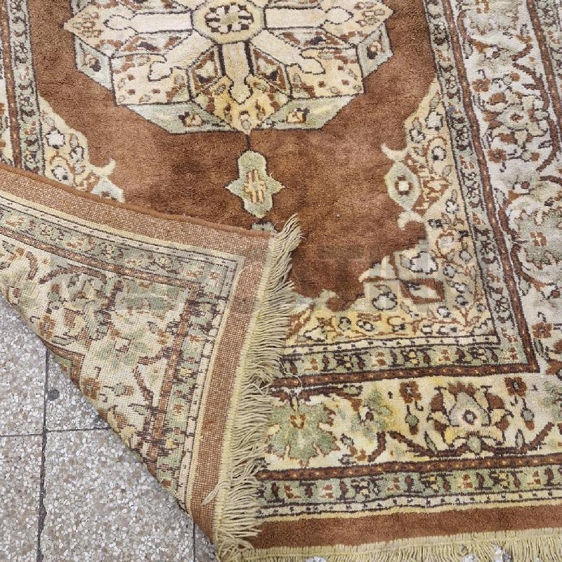 TAPPETO KUSISTAN MARRONE BEIGE FLOREARE | Mercatino dell'Usato Roma garbatella 3