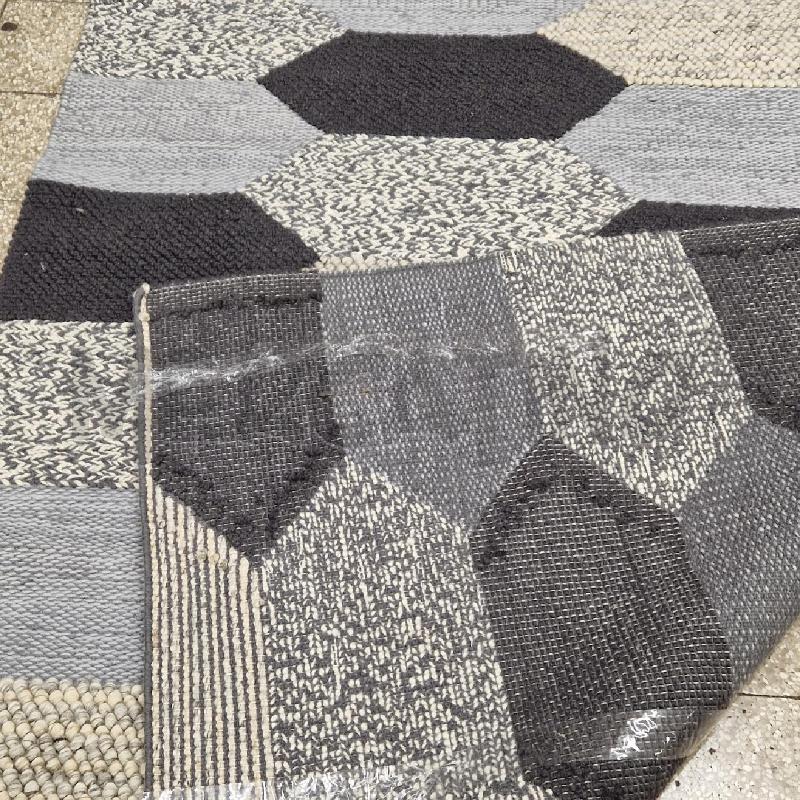 TAPPETO LANA GRIGIO BIANCO 170 X 240 CM  | Mercatino dell'Usato Roma garbatella 2