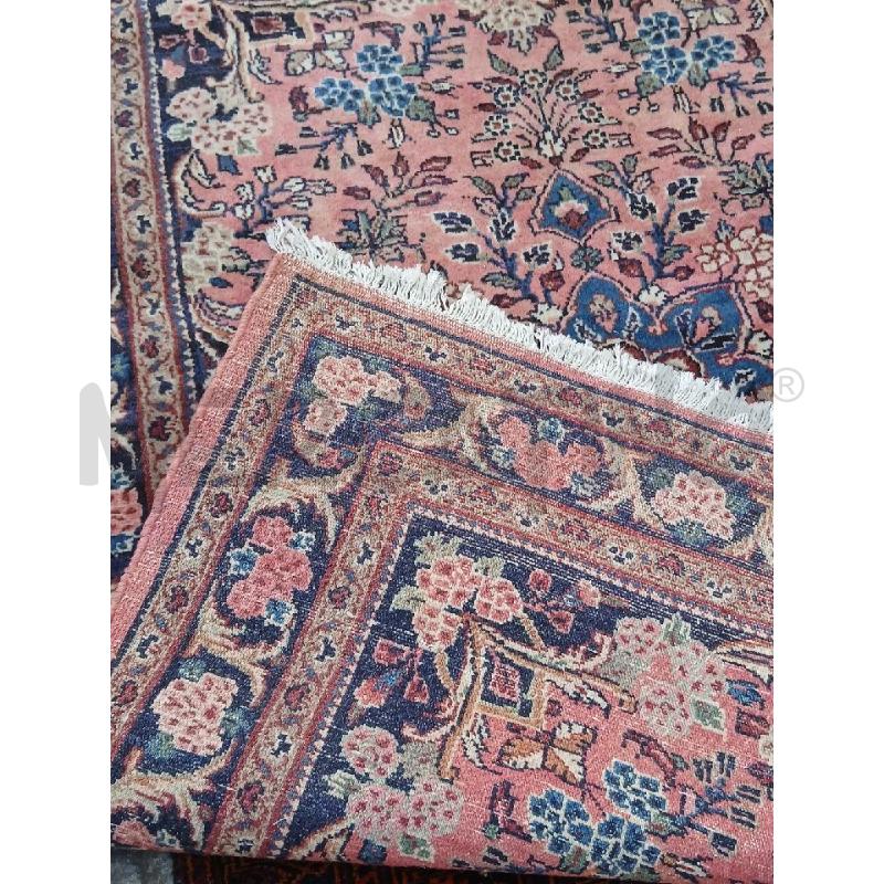 TAPPETO ROSA FIORE CENTRALE BLU  | Mercatino dell'Usato Roma garbatella 4