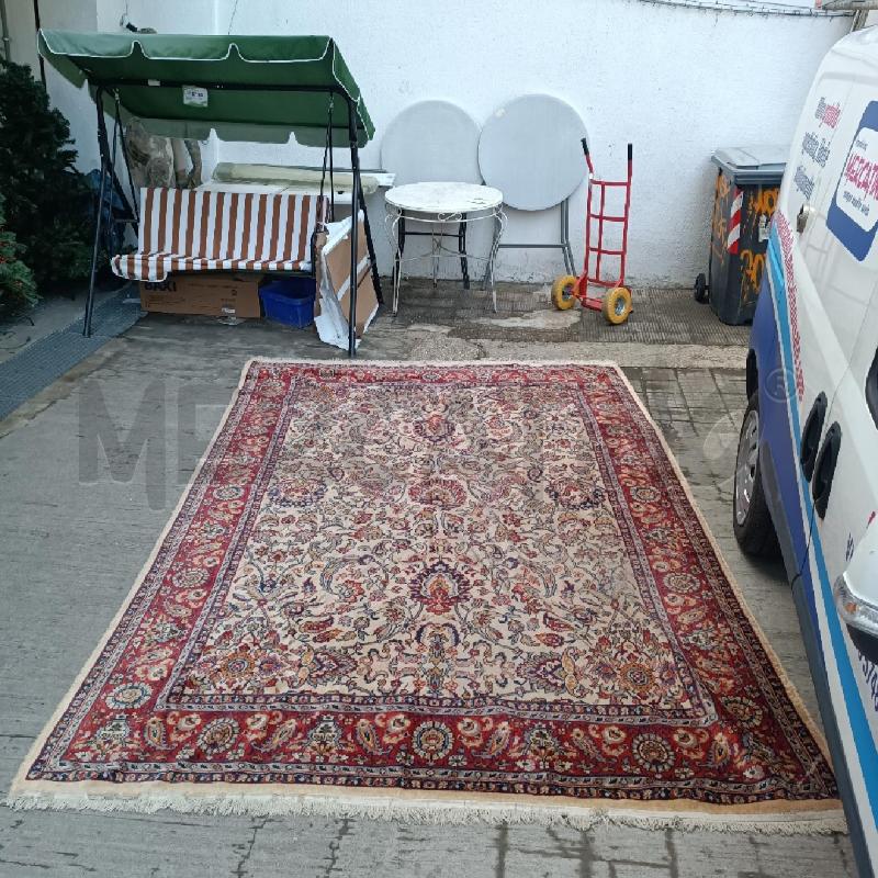 TAPPETO ROSSO/BEIGE MOTIVO FLOREALE 230*340 | Mercatino dell'Usato Roma garbatella 1