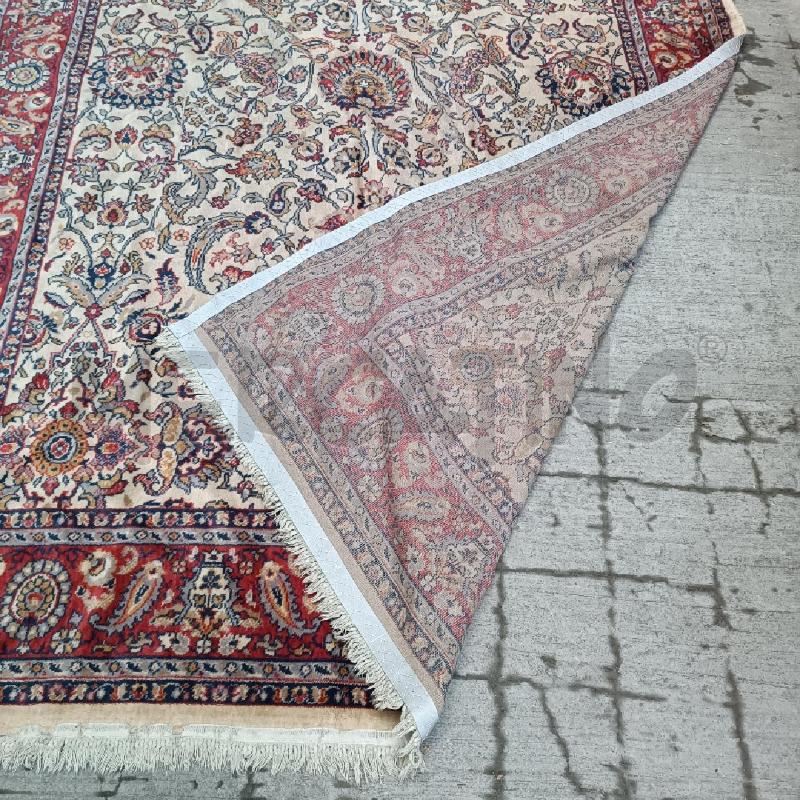 TAPPETO ROSSO/BEIGE MOTIVO FLOREALE 230*340 | Mercatino dell'Usato Roma garbatella 3