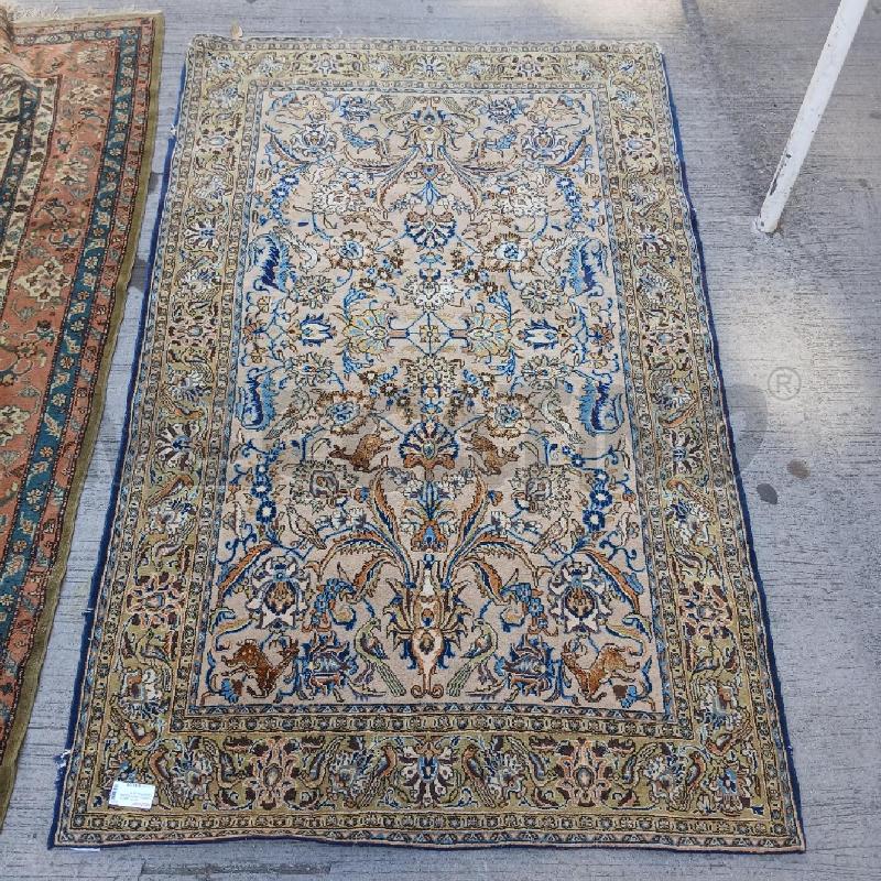 TAPPETO VERDE DECORO FAUNISTICO DA RIVEDERE | Mercatino dell'Usato Roma garbatella 1