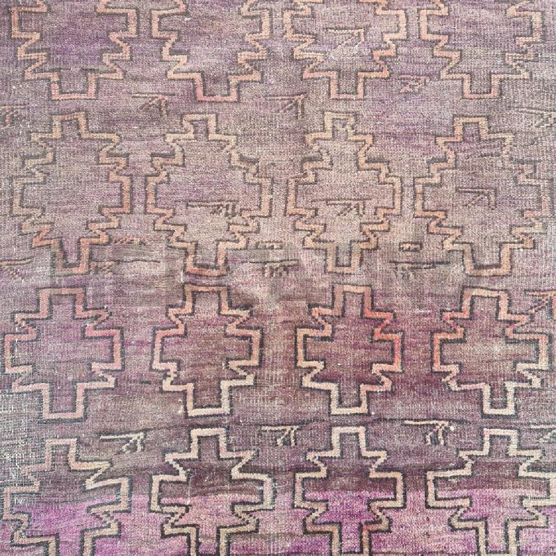 TAPPETO VIOLA DISEGNI ARANCIONI | Mercatino dell'Usato Roma garbatella 3