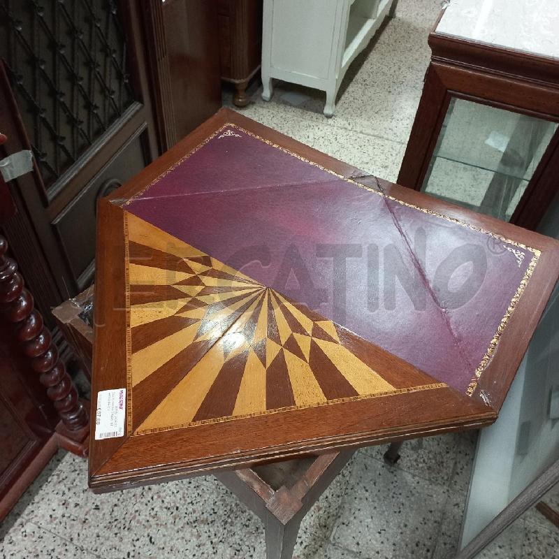 TAVOLINO DA GIOCO INTARSIO DA RIV | Mercatino dell'Usato Roma garbatella 3