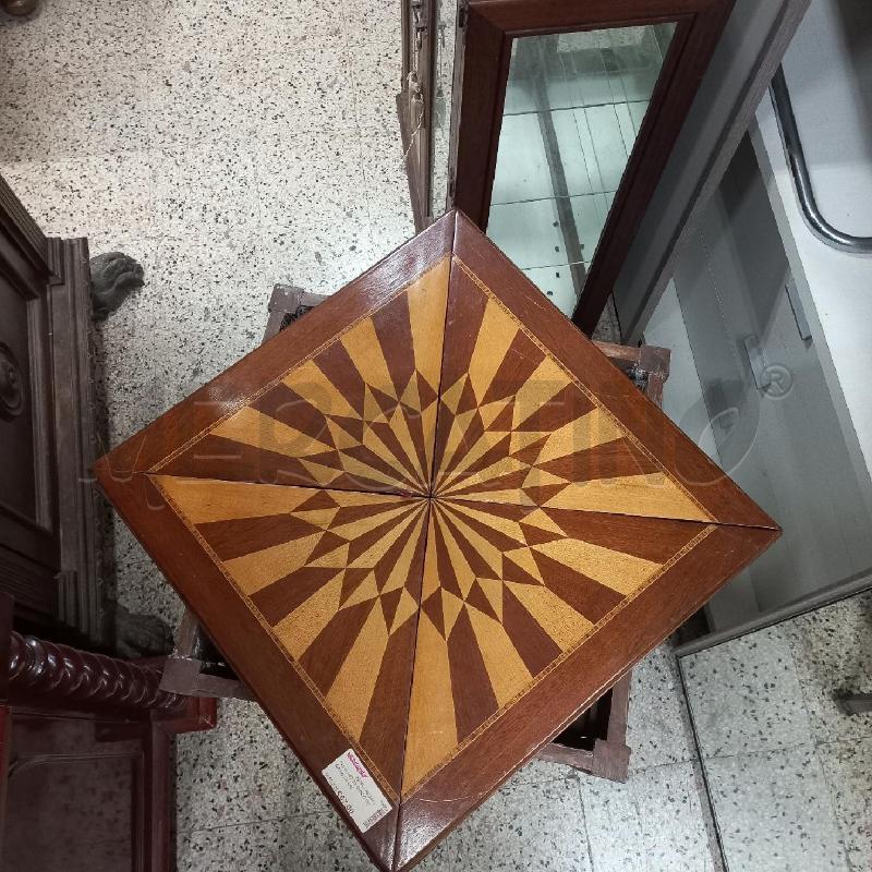 TAVOLINO DA GIOCO INTARSIO DA RIV | Mercatino dell'Usato Roma garbatella 4
