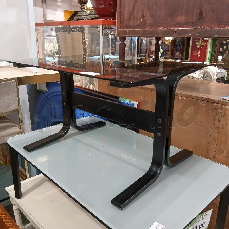 TAVOLINO P/VETRO NERO | Mercatino dell'Usato Roma garbatella 1
