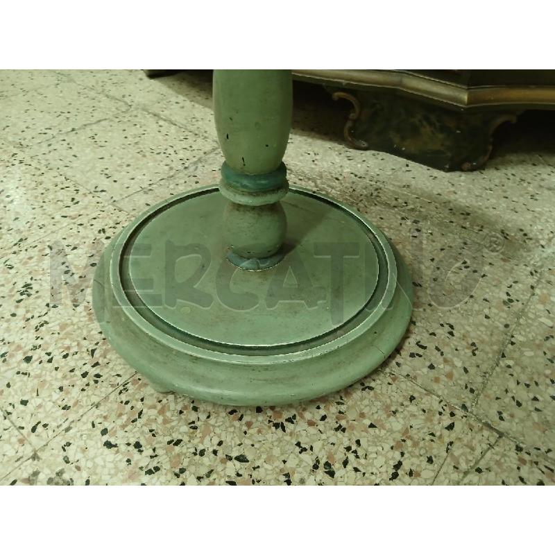 TAVOLINO PICCOLO TONDO VERDE | Mercatino dell'Usato Roma garbatella 3