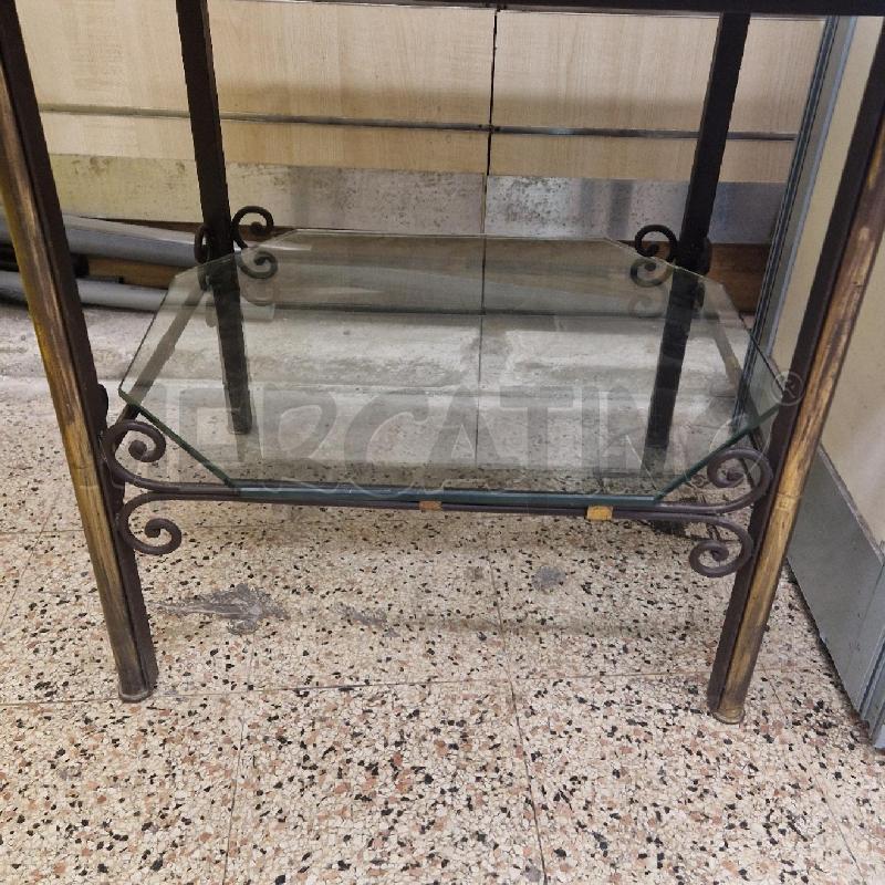 TAVOLINO QUADRATO PIANO MARMO RIPIANO VETRO  | Mercatino dell'Usato Roma garbatella 3