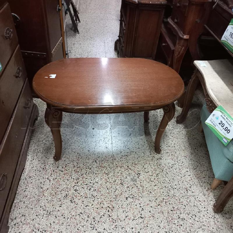 TAVOLINO SALOTTO OVALE NOCE  | Mercatino dell'Usato Roma garbatella 2