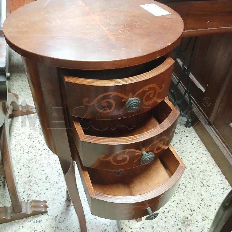 TAVOLINO TONDO 3C INTARSIO | Mercatino dell'Usato Roma garbatella 4
