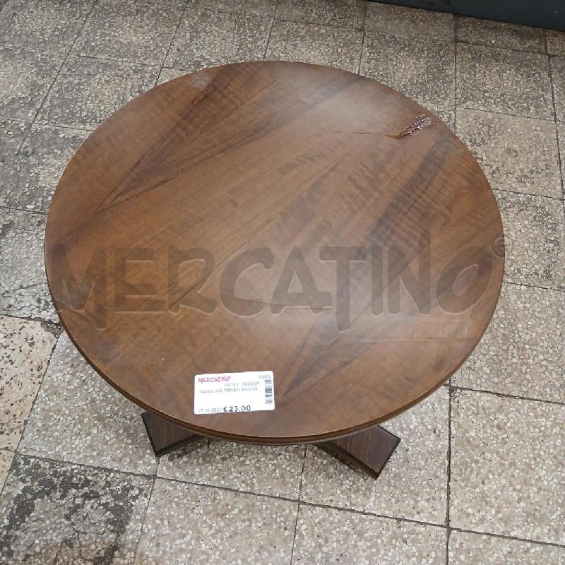 TAVOLINO TONDO BASSO | Mercatino dell'Usato Roma garbatella 2