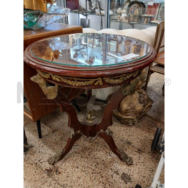 TAVOLINO TONDO P/VETRO FREGI DOR | Mercatino dell'Usato Roma garbatella 1